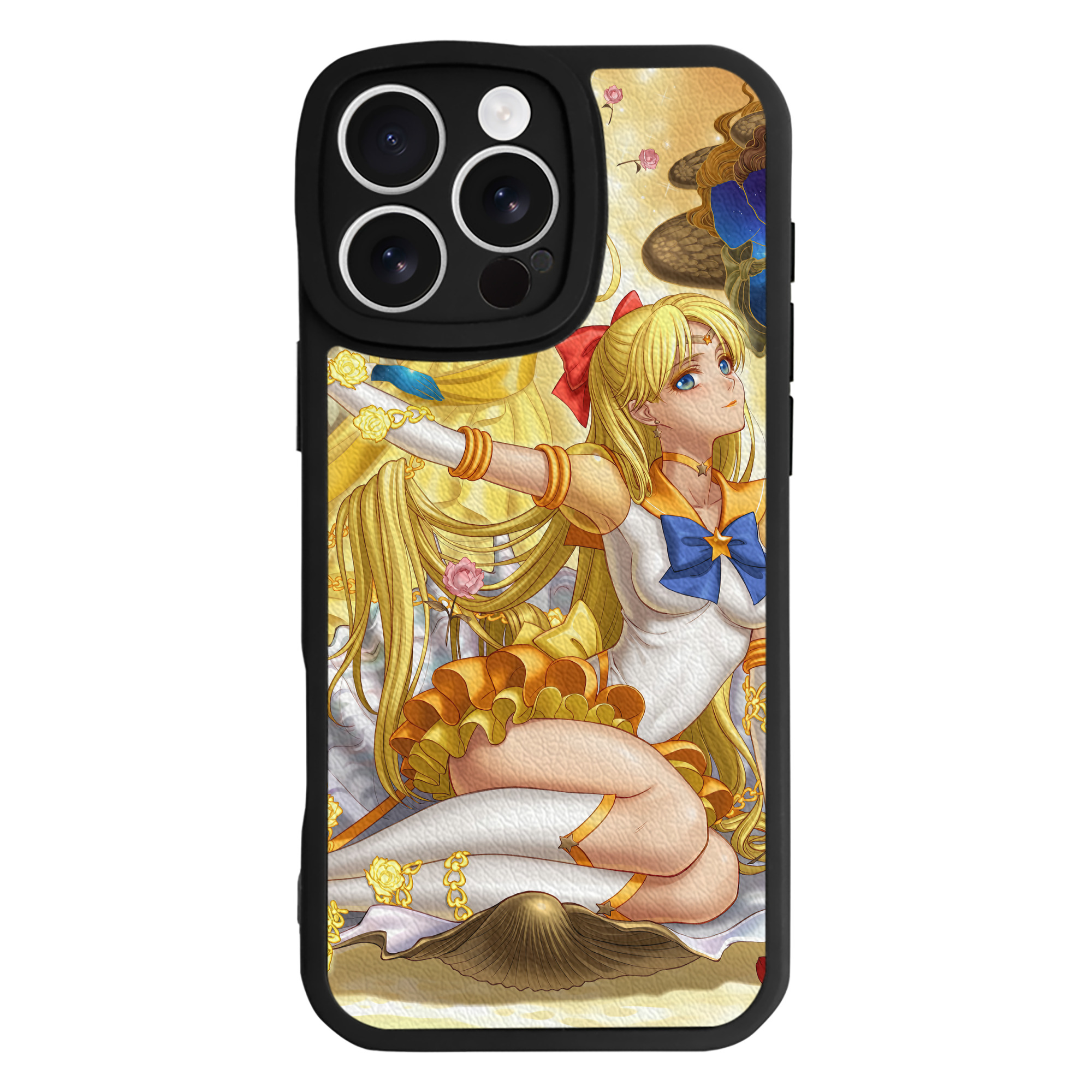 （画像用） 美少女戦士セーラームーン Sailor Moon 【iPhone 16シリーズ対応】シリコンスマホケース（レザー調） 材質：シリコン